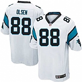 Nike Men & Women & Youth Panthers #88 Olsen White Team Color Game Jersey,baseball caps,new era cap wholesale,wholesale hats